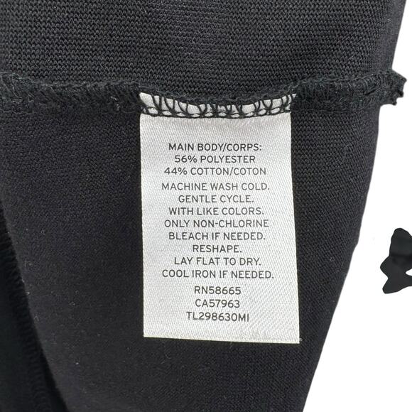 Leith Solid Black Knit Ruched Cinch Side Sleeveless Bodycon Mini Tank Dress - Picture 12 of 12